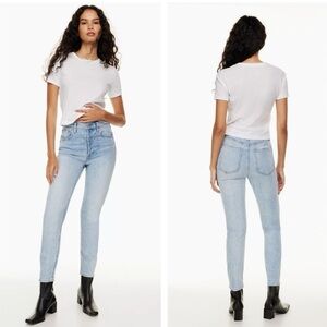Denim Forum Aritzia Women’s Sz 28 L The Yoko High Rise Slim Jeans Button Fly